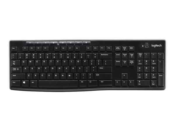 Logitech Wireless Keyboard K270 Qwerty Black
