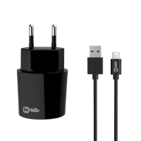 BeHello Charger 2.1A Plus USB-C Cable Black