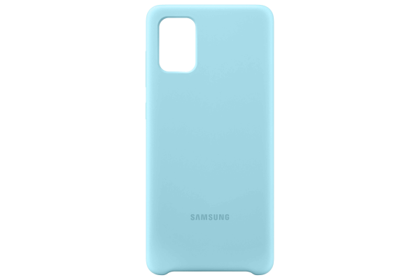 Samsung Galaxy A71 Silicone Cover Case Blue