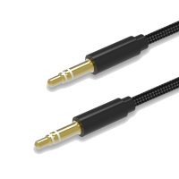 BeHello Audio Cable 3.5mm 1m Braided Black