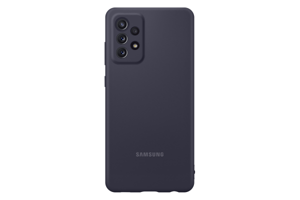 Samsung A72 Silicone Cover Case Black