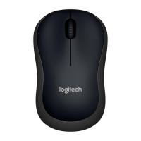 Logitech Wireless Mouse B220 Silent Mouse Ambidextrous Black-Grey