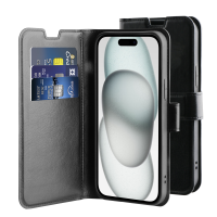 BeHello iPhone 15 Plus Gel Wallet Case ECO Black