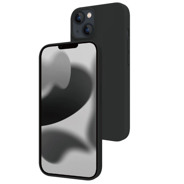BeHello iPhone 14 Soft Touch Case Magnetic Ring Black