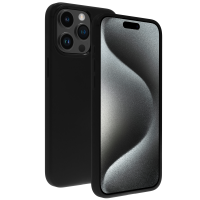 BeHello iPhone 15 Pro Max Soft Touch Case Magnetic Ring Black