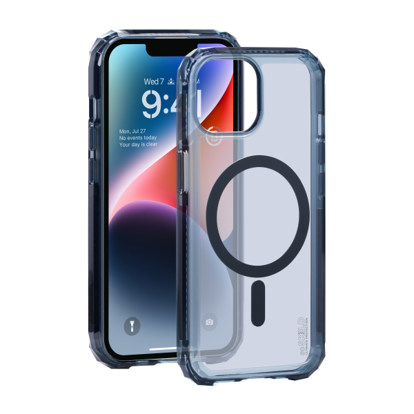SoSkild iPhone 15 Defend Case Magnetic Ring Smokey Grey