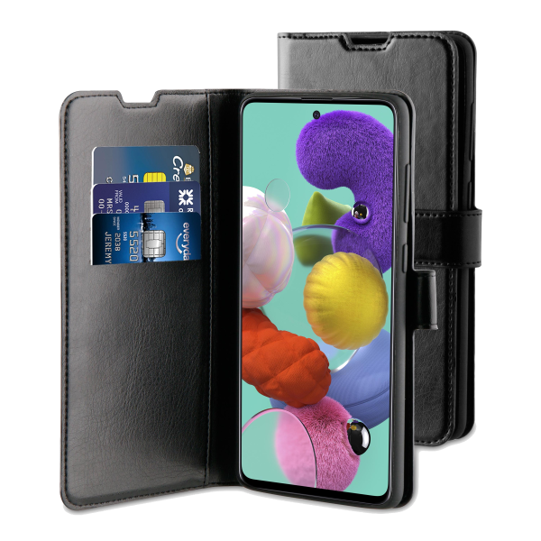 BeHello Samsung Galaxy A51 Gel Wallet Case Black