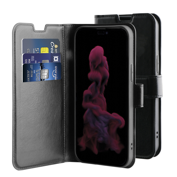 BeHello iPhone 14 Pro Max Gel Wallet Case ECO Black