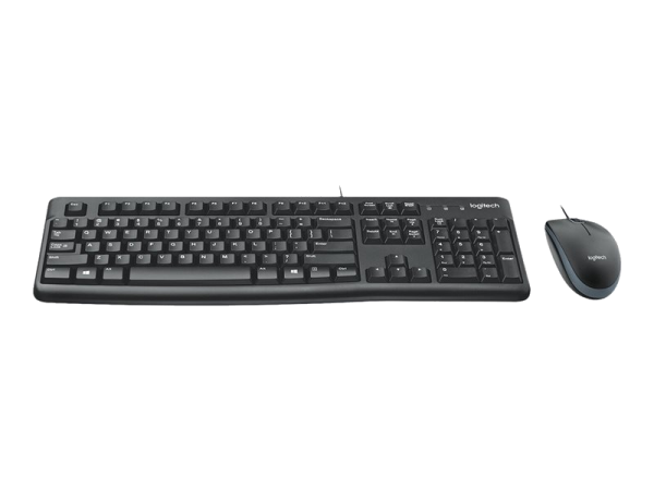 Logitech Keyboard and Mouse Desktop MK120 Qwerty Black