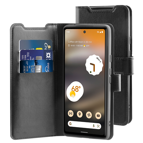 BeHello Google Pixel 6A Gel Wallet Case ECO Black