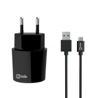 BeHello Charger 2.1A Plus Micro-USB Cable Black
