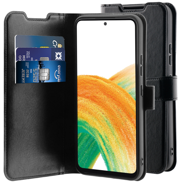 BeHello Samsung Galaxy A34 Gel Wallet Case Black