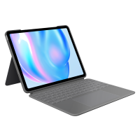Logitech iPad Air 13Inch (M2) Combo Touch Keyboard Case UK Oxford Grey
