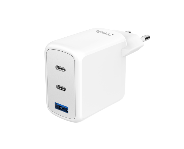 BeHello Charger 2x USB-C GAN 65W and USB-A White