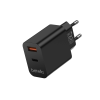 BeHello Charger USB-C PD 25W and USB-A Black nw