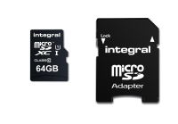 Integral MicroSDHC/SDXC Card Smartphone-Tablet 64GB Black