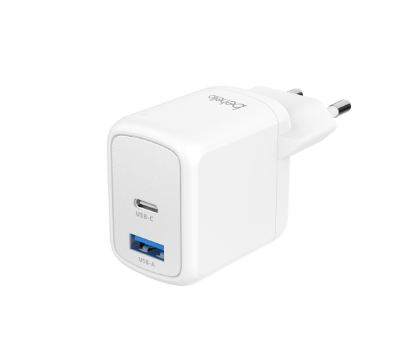 BeHello Charger USB-C GAN 45W and USB-A White