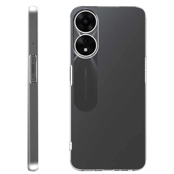 BeHello Oppo A78 Thingel Case Transparent