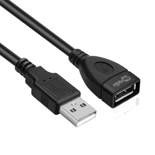 BeHello Cable USB-A (female) to USB-A (male) 2m Black