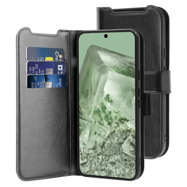 BeHello Google Pixel 8A Gel Wallet Case Black