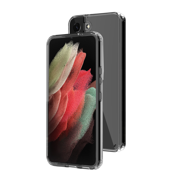 BeHello Samsung Galaxy S22 Eco-friendly Crystal Case Transparent-Grey Edges