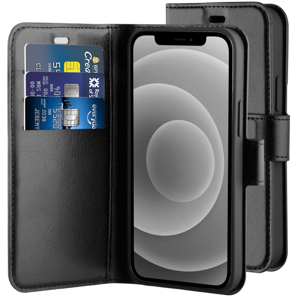 BeHello iPhone 12 mini Gel Wallet Case Black