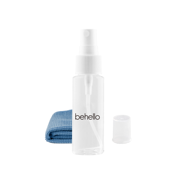 BeHello Screen Cleaner Cleaning Kit Spray and Cloth 35ml Blue