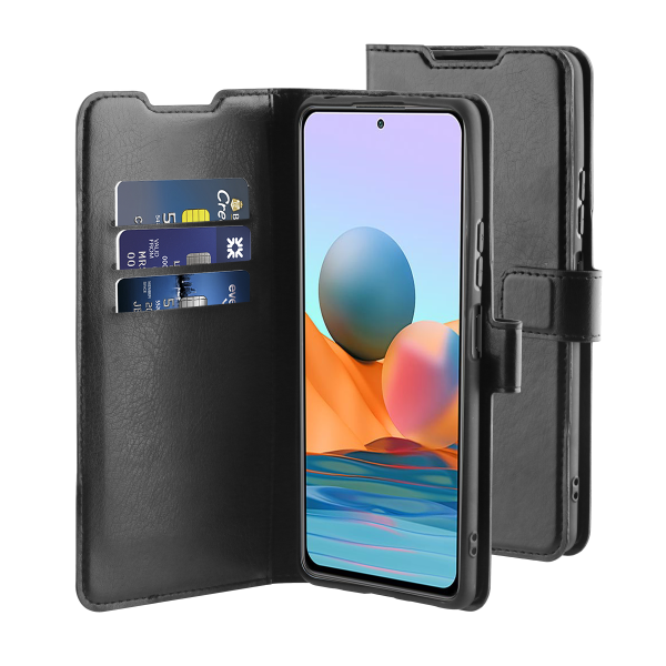 BeHello Xiaomi Redmi Note 10 Pro Gel Wallet Case Black