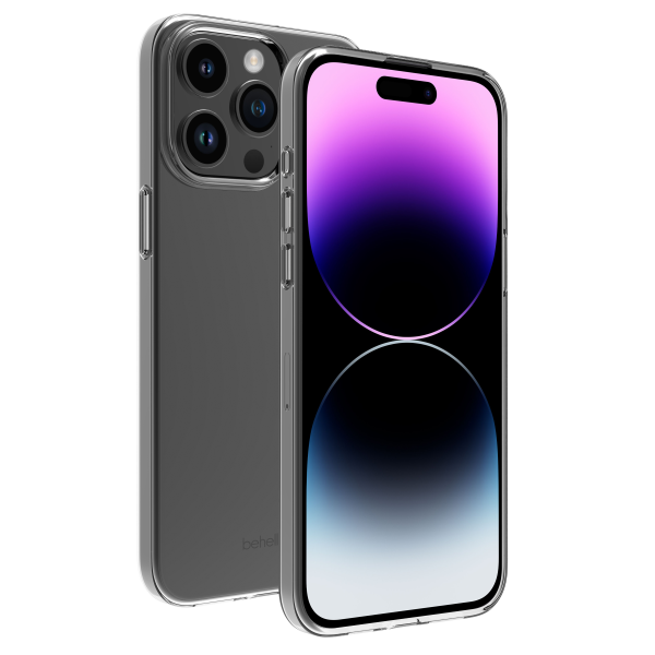 BeHello iPhone 15 Pro Max Thin Gel Case ECO Transparant