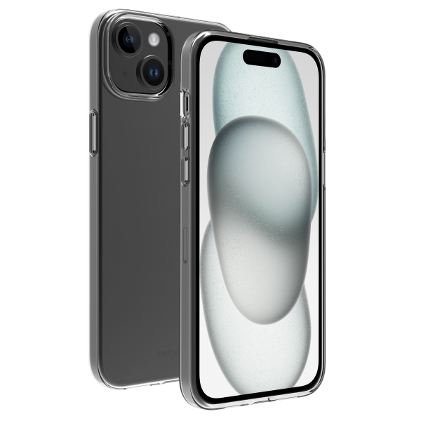 BeHello iPhone 15 Plus Thin Gel Case ECO Transparant