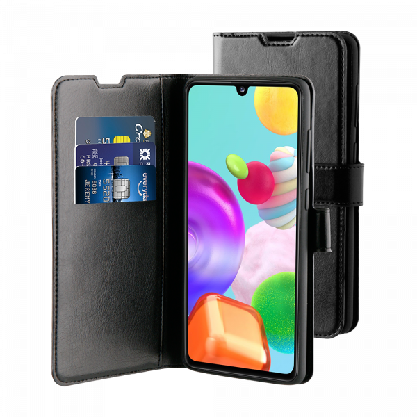 BeHello Samsung Galaxy A41 Gel Wallet Case Black