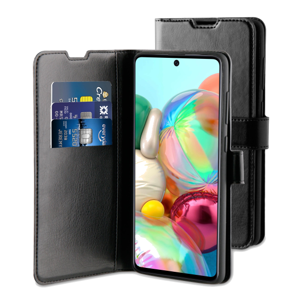 BeHello Samsung Galaxy A71 Gel Wallet Case Black
