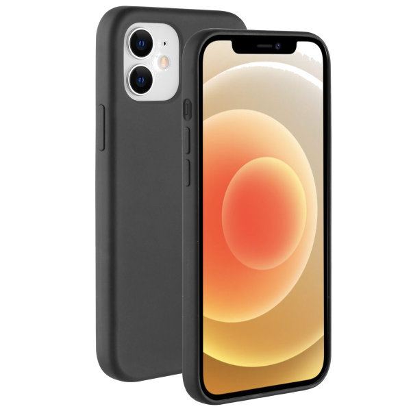 BeHello iPhone 12 mini Liquid Silicone Case Black