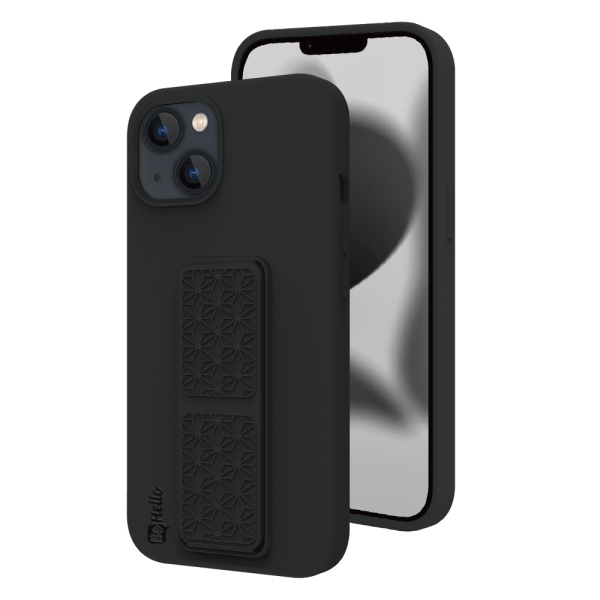 BeHello iPhone 14 Plus Soft Touch Strap Case Black