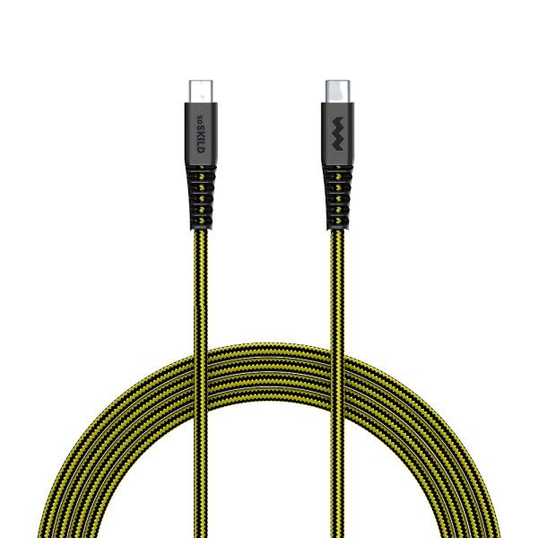 SoSkild Charging Cable Ultimate USB-C to USB-C 1.5m Black/Yellow