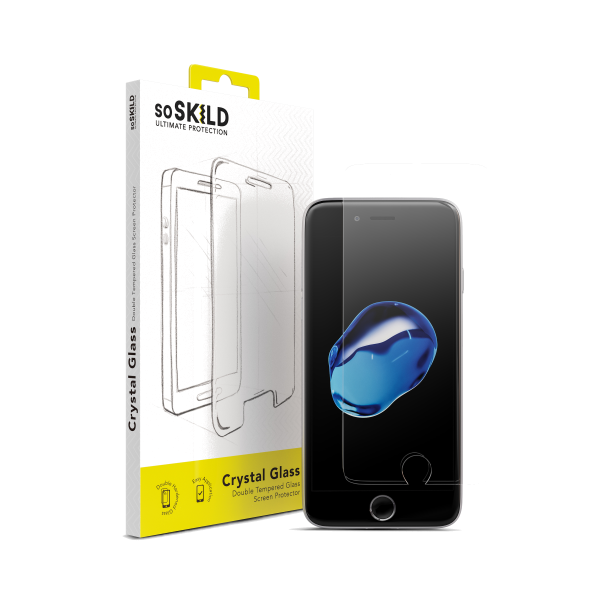 SoSkild iPhone SE / 8 / 7 Double Tempered Glass Screen Protector