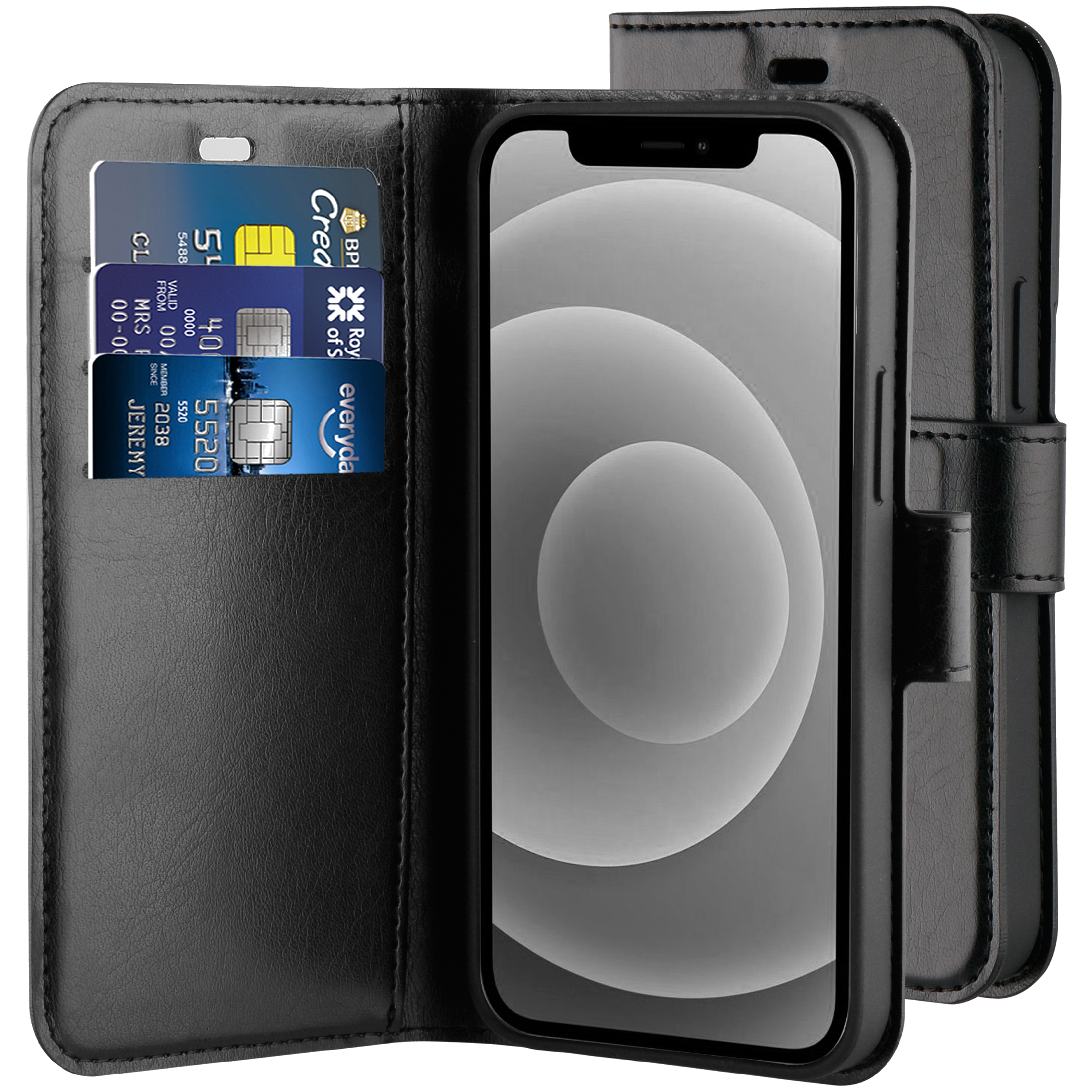 BeHello iPhone 12 mini Gel Wallet Case Black | Alle producten | Odido  Accessoires