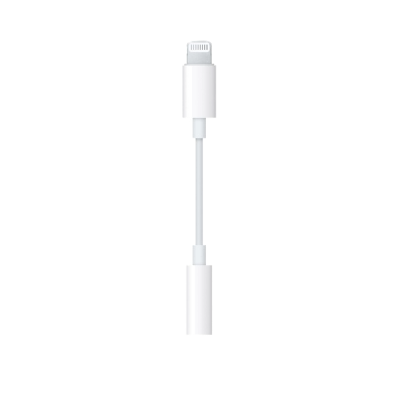 Apple Adapter Lightning to 3.5mm Headphone Jack White