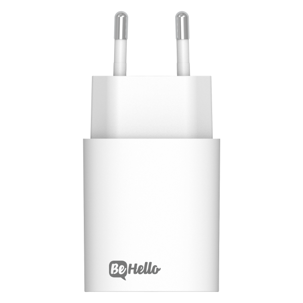 BeHello Charger USB-C PD 25W and USB-A White