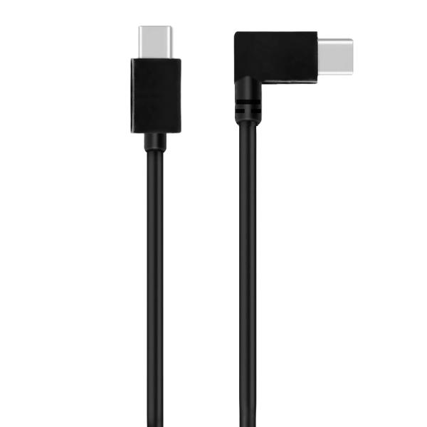 BeHello Charge and Sync USB-C to USB-C Gaming Cable 90 degrees (2m) Black