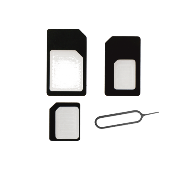 BeHello SIM Card Adapters SIM / Micro SIM / Nano SIM Black