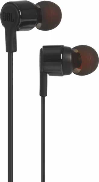 JBL T210 In-Ear Headphone with 1-Button Mic/Remote Black