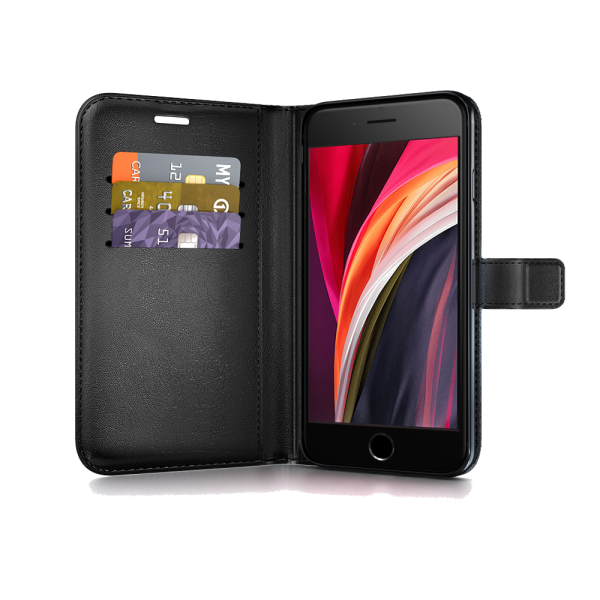 BeHello iPhone SE 2022 / SE 2020 / 8 / 7 / 6s Gel Wallet Case Black