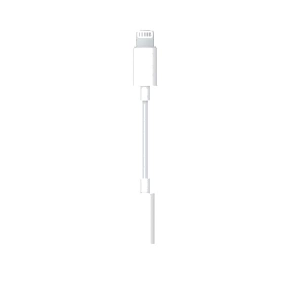 Apple Adapter Lightning to 3.5mm Headphone Jack White