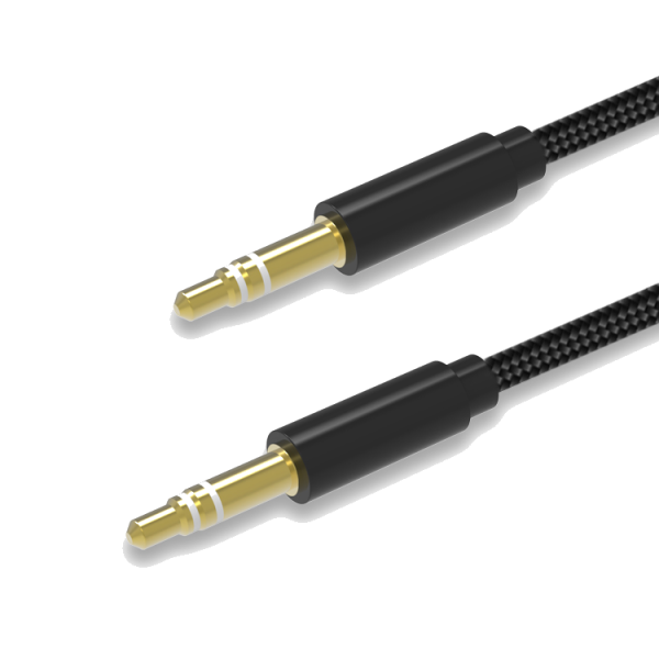 BeHello Audio Cable 3.5mm 1m Braided Black