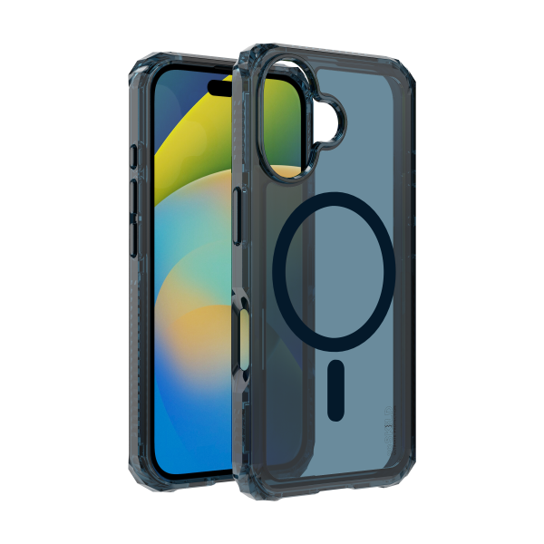 SoSkild iPhone 16 Defend Case Magnetic Ring Smokey Grey