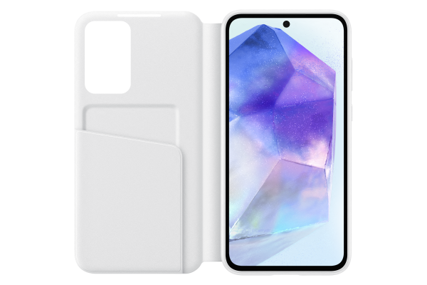 Samsung Galaxy A55 5G Smart View Wallet Case White