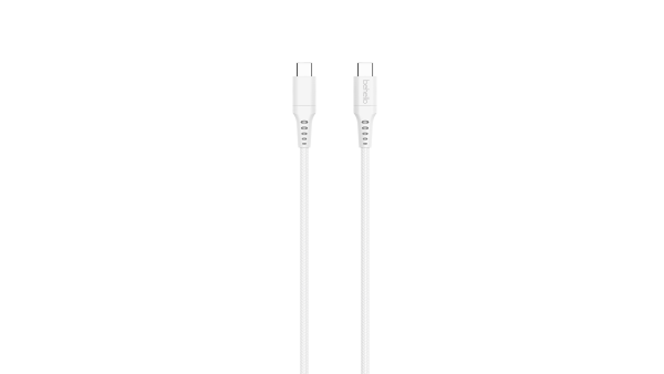 BeHello Charging Cable Woven USB-C to USB-C 1m White