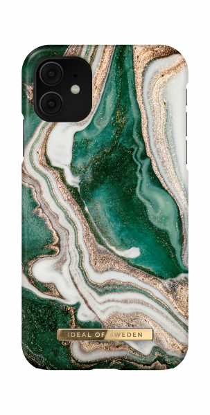iDeal of Sweden iPhone 11 Fashion Back Case Golden Jade Marble