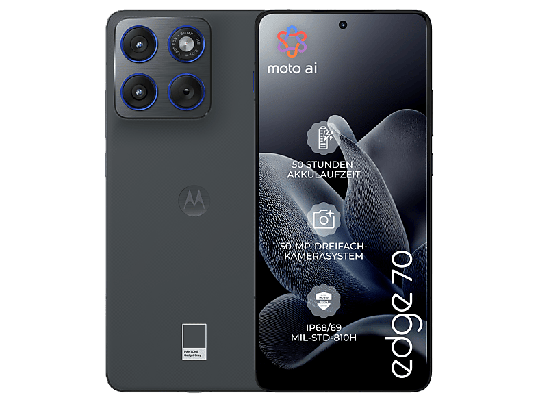 MOTOROLA Edge 70, 512 GB, Gadget Grey, Dual SIM